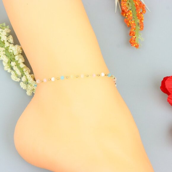 "Handmade Anklet – A Stylish Choice for Women, Thoughtful Gift Idea, EVCH1487 - Picture 8 of 10